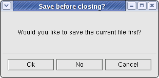 A dialog window