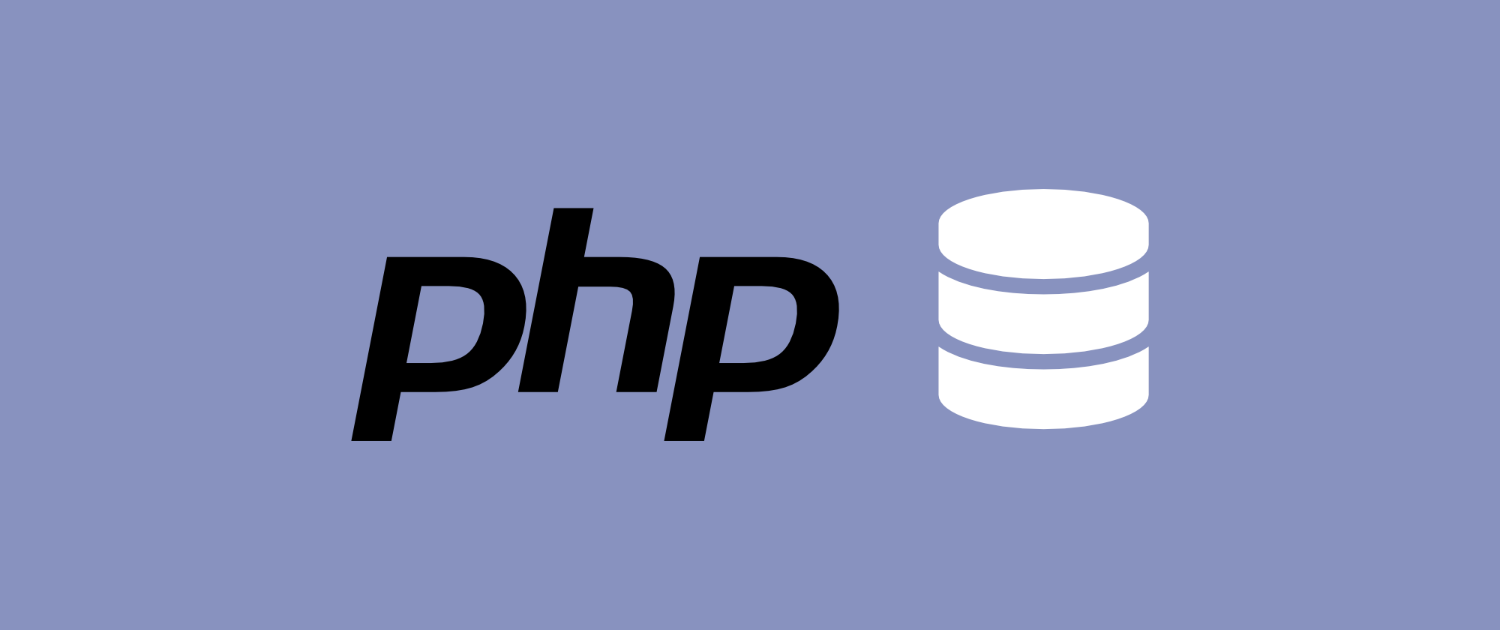 The PHP logo alongside a generic database icon