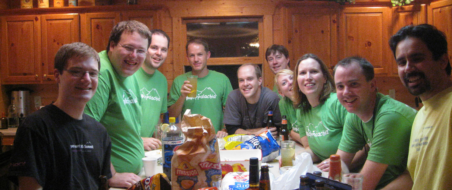 PHP people hanging out in the Big Bear Lodge